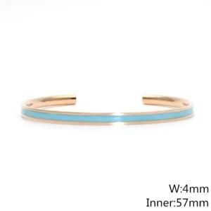 Fashion Jewelry Stainless Steel Cuff Bracelet with Glue 57X4mm