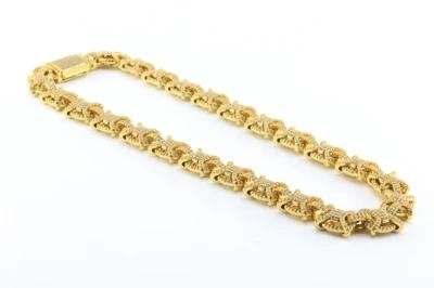 Mens Gold Chain Cuban Link Chain Necklace