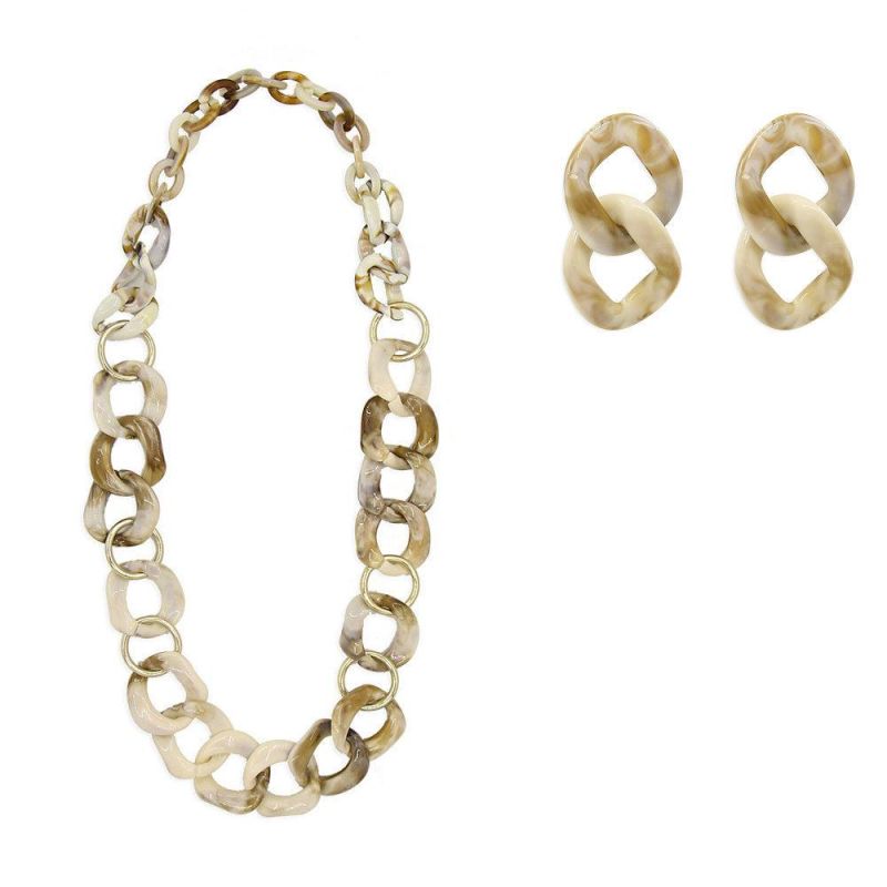 Fashion Popular Jewelry Set Acrylic Necklaces and Earrings Sets