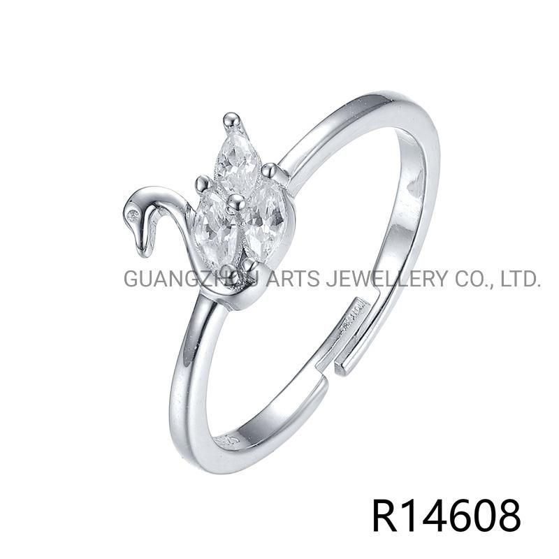 Fashion Deer of Safe Zirconia 925 Sterling Silver Ring