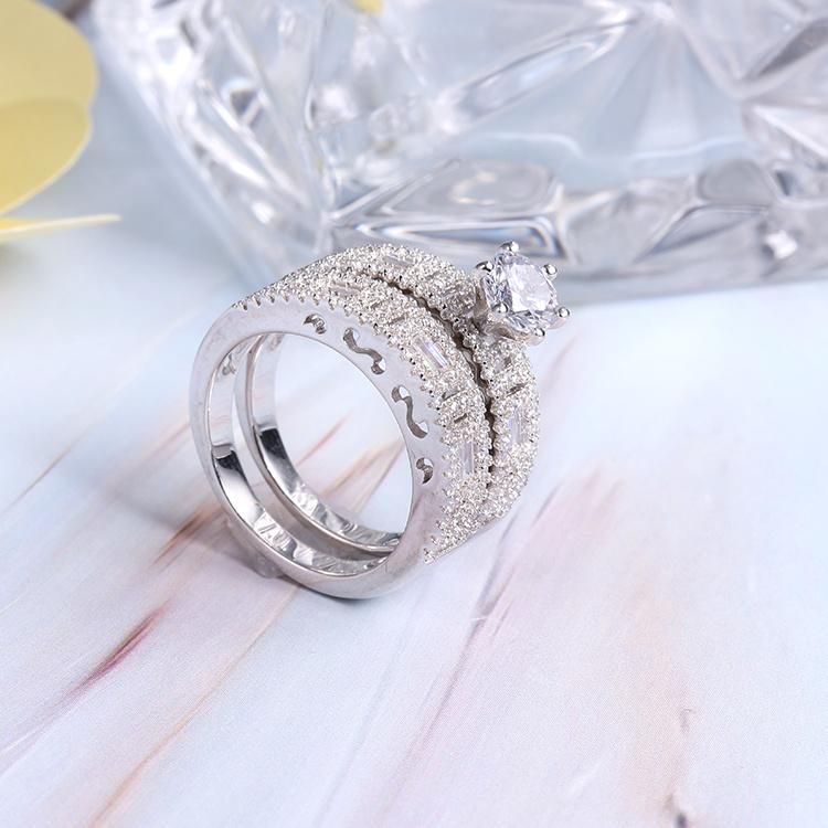 Hip Hop Fashion Accessories Fashion Jewelry 925 Silver Cubic Zirconia Moissanite Jewellery Factory Wholesale Ring