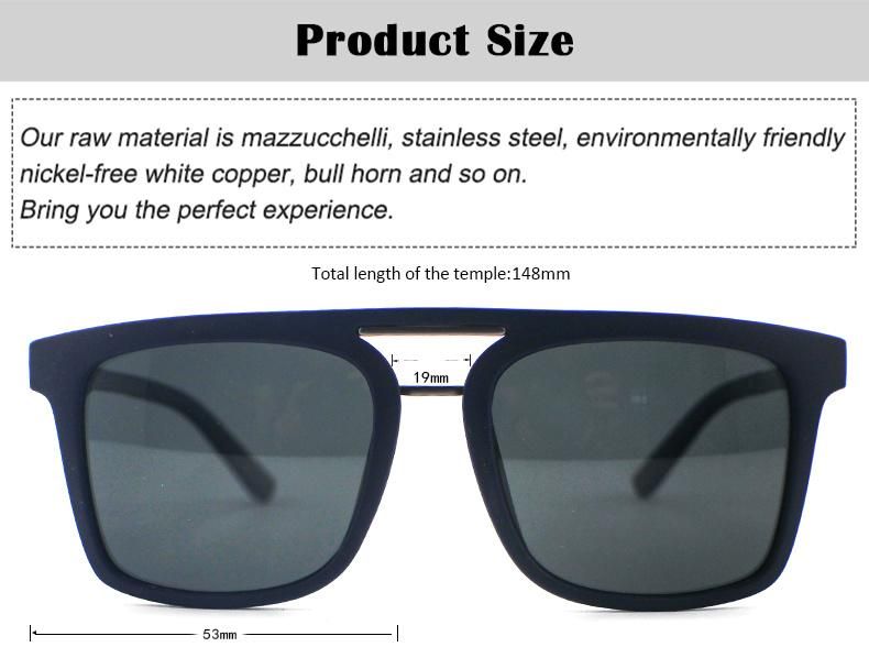 Fashion Metal Frame Ready Polarized Men Tr Sunglasses