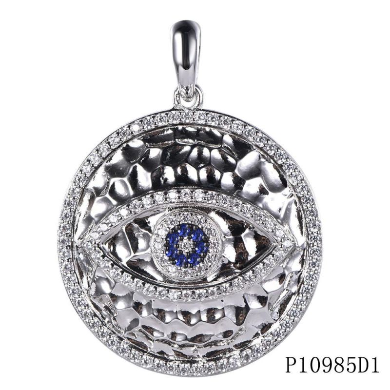 Wholesale 925 Sterling Siver Evil Eye Hammer Pendant