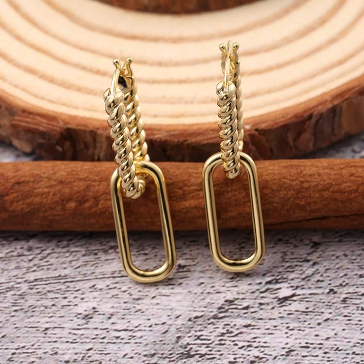 925 Silver New style Fashion Jewelry Gold Plated Factory Wholesale High Quality Jewellery Fashion Accessories Beauty Earrings