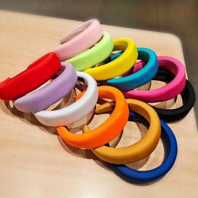 European and American Fashion Style Colorful Sponge Milk Silk Hair Band