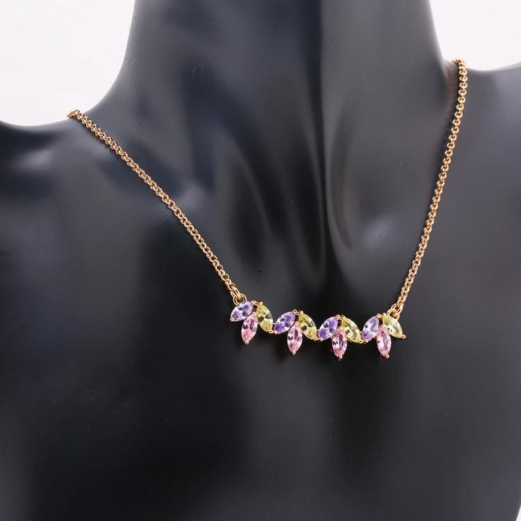 Fashion Wholesale Imitation Costume Gold Silver Stainless Steel Charm Jewelry with Earring Sets Pendant Necklace