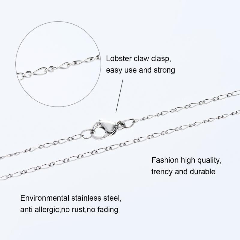 Gold Plated jewelry Figaro Chain Long and Short for Fashion Pendant Necklace Bag Accessories Design