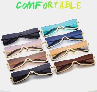 2022 New Style Cat Eye Personality Ladies Metal Sunglasses