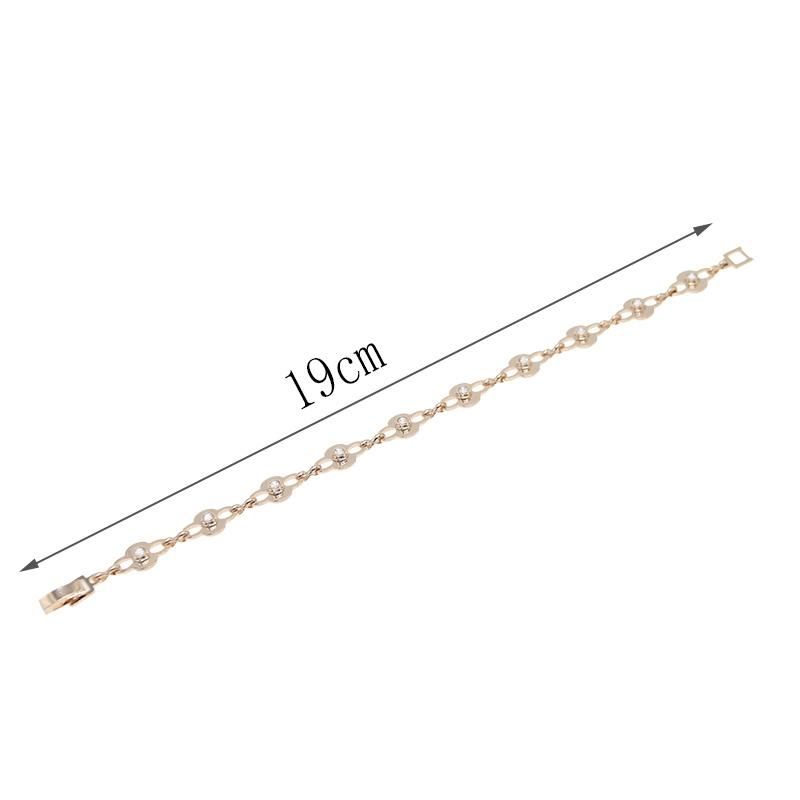 Simple Design 18K Brass Gold-Plated Jewelry Ladies Fashion Bracelet