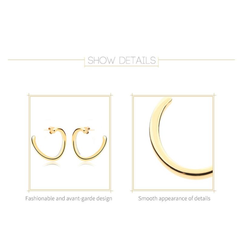 Fashion Jewelry Short 100% Copper Stud Earrings