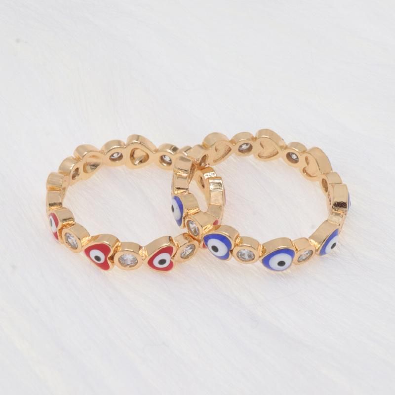 Fashion Design Gold Plated Ladies Demon Eye Ring