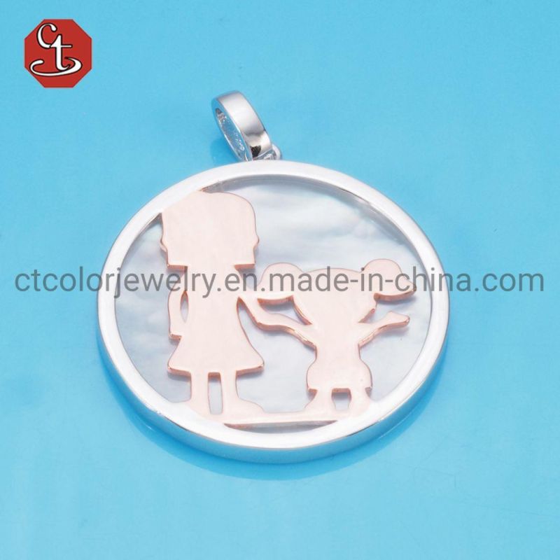 Shell Pearl Pendants Boys′ Friendship Jewelry for Student Kids Necklace