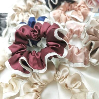 Wholesale 22momme Silk Scrunchies with Customized Color