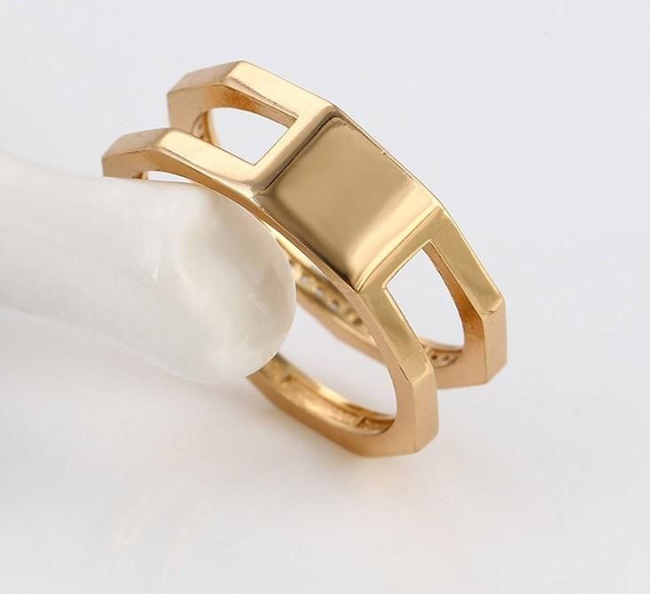 Unique Design New Fashion Jewelry Wholesale 18K Gold Plated 3 G Gold Ring Low Price