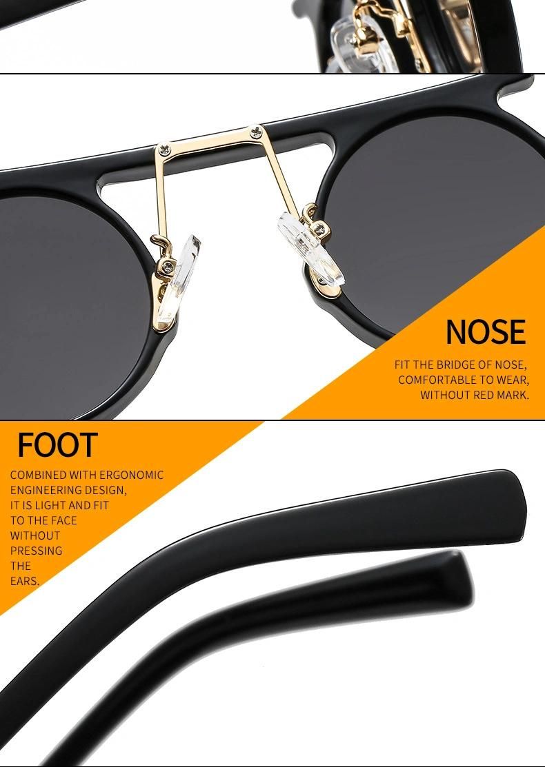 2022 Vintage Men Sunglasses Retro Showing Face Small Shades Glasses