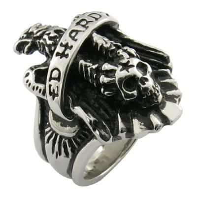 Men Skull Ring Stainless Steel Gift Jewelry