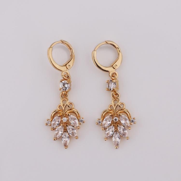 Fashion Jewelry 2020 Big Gold Multi Color Stone Drop Earrings