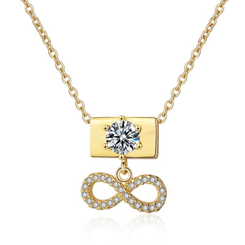 Fashion Jewelry Chain Set Engagement Wedding Heart Shape Pendent Necklace with Crystal