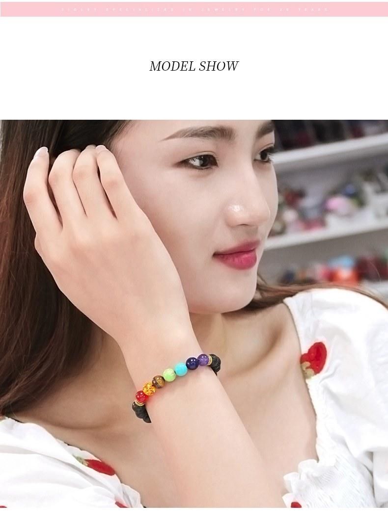Top Selling Colorful Natural Stone Beaded Peaceful Easy Feeling Bracelet