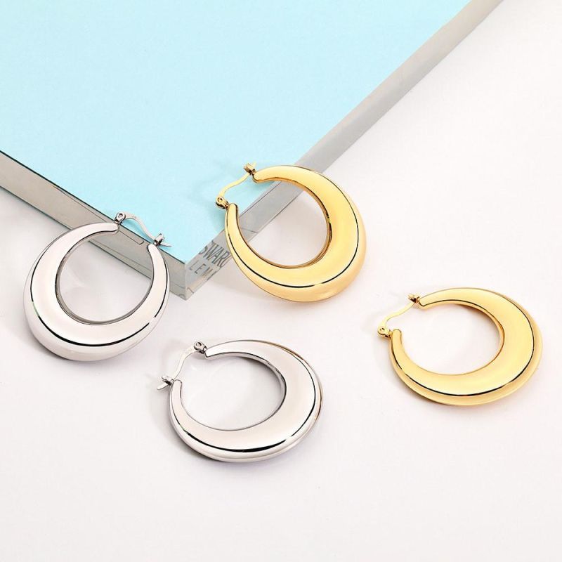 Lead and Nickel Free Jewelry Moon Shape Appearance Design Earrings