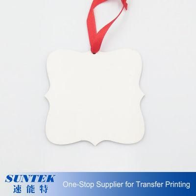 Square Shape-Both Sides Printable MDF Christmas Ornaments