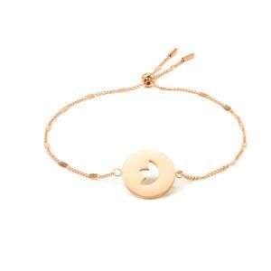 Fashion Design Adjustable Women Jewelry Stainless Steel Pendant Bracelet