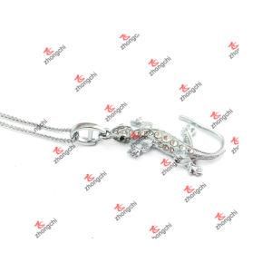 Alloy Animal Lizard Pendant Charms Jewelry Necklace (ALC60128)
