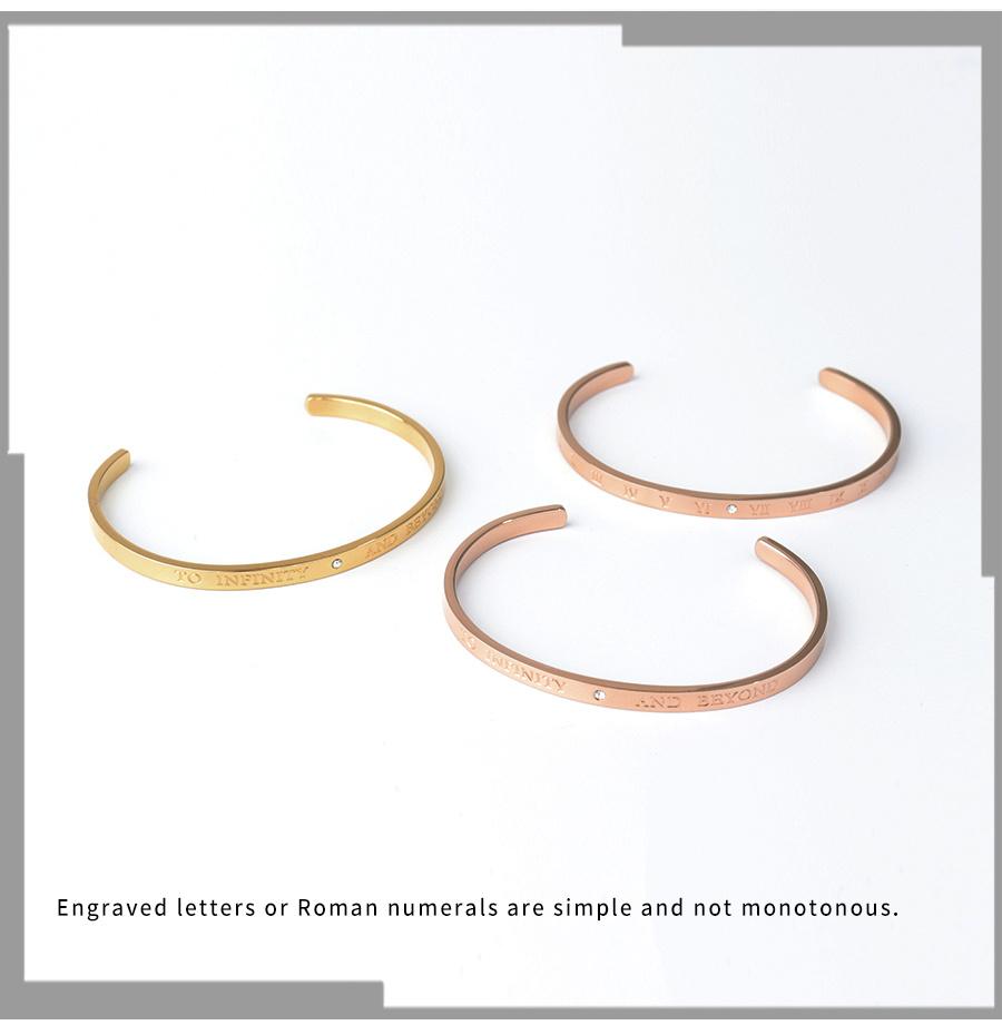 Exotic Romantic Letter Roman Numeral Female Bracelet Bracelet