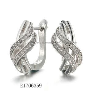 925 Sterling Clasp Earring Silver Earrings Wholesale Fashion Jewelry