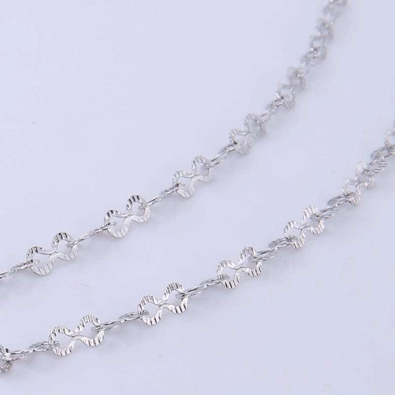 Necklace Embossed Eight Figure Chain Bracelet for Fashion Jewelry