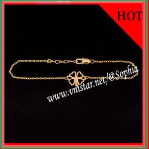 Real 18k Gold Plated Clover Bracelet (VSB068-2)