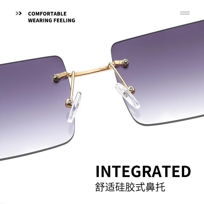 New Design Sunglasses Manufacturer Custom Sun Glasses Personality UV400 Square Wholesale Shades Sunglasses