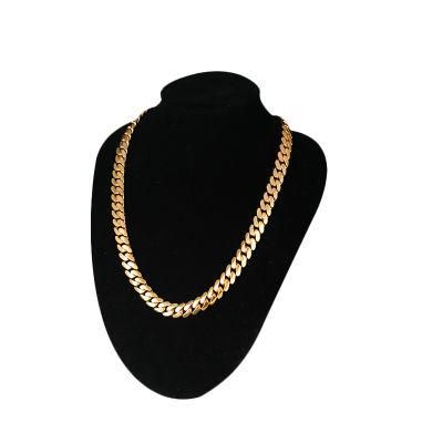 Popular Fashion Flat Chain Fashion Necklace for Hip Hop Jewelry