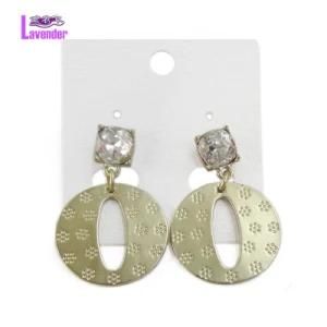 Jewelry Matt Gold Plated Stud Earrings for Female Accessory