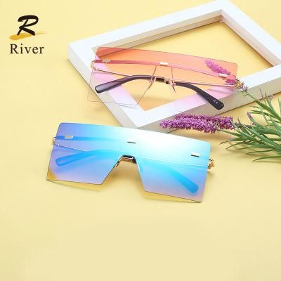 Oversize Frameless Stock Sunglasses