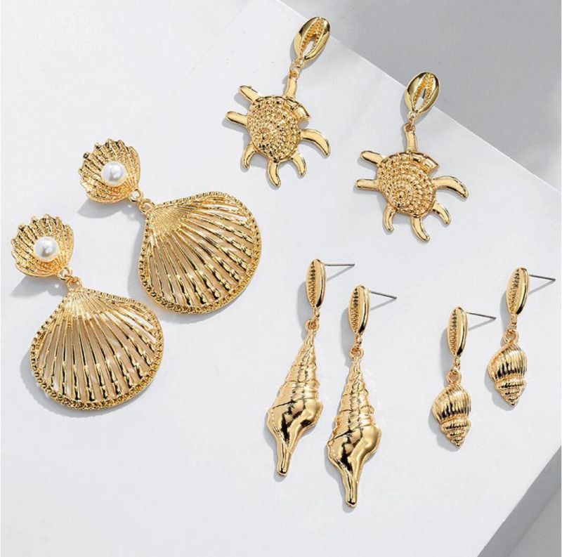 Hot Sales Shell Cowry Conch Fashion Earring Jewelry
