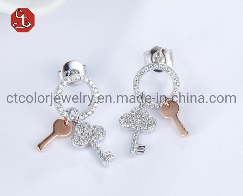 Small Circle Dangle Earring Minimalist Eardrop Fashion Korean Version Jewelry