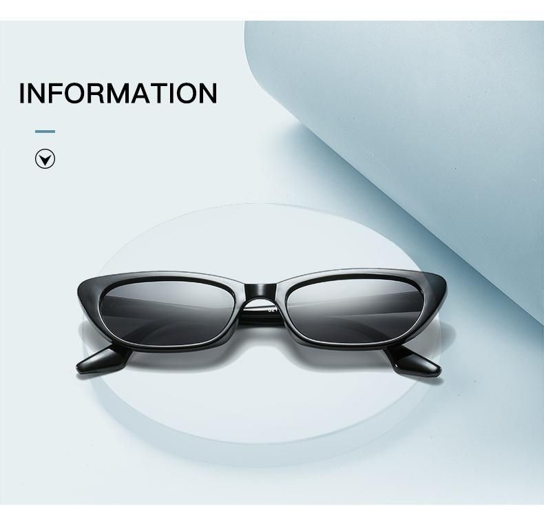 Sunglasses for The New Fashion Net Red Same Paragraph Sunglasses Jelly Color Small Frame Korean Sunglasses Cross-Border Street Photography Catwalk Glasses