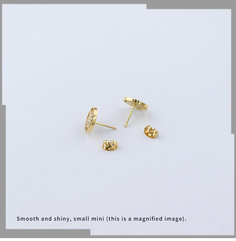 Elegant and Small Female Tree Planting Pattern Earrings