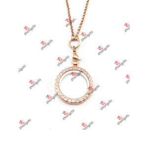 New Designs Alloy Rose Gold Color Locket Necklace Jewelry (ARG60104)