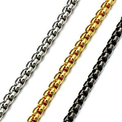 Stainless Steel Square Pearl Chain 3mm Wide/60cm Length/Custom Available