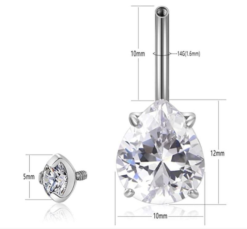 Titanium Bananabell Navel Ring Body Piercing