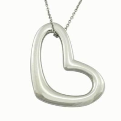 Stainless Steel Heart Pendant Polished Jewelry Mother&prime;s Days Gift