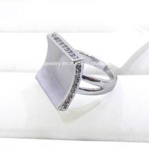 Jewelry Polishing Matt Silver Finger Rings for Women