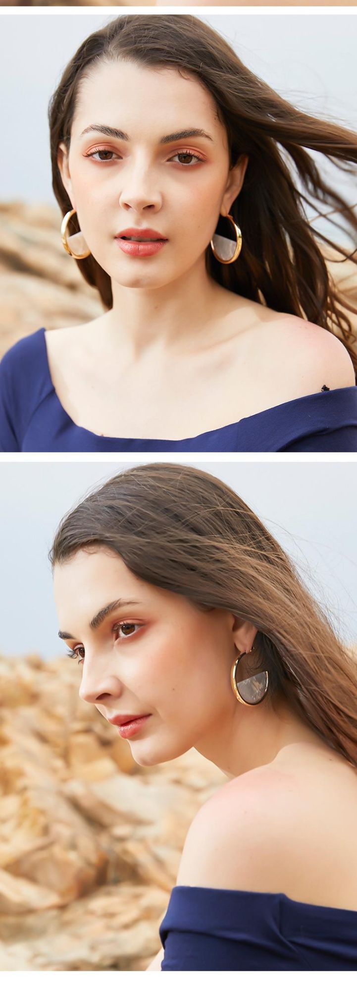 Fashion Jewelry Acrylic Hoop Earring