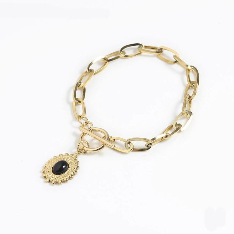 Manufacturer Custom High Quality Fashion Jewelry 18K Gold Plated New Bracelets 2021 Women Juwelen Stainless Steel Bracelet Bulk Jewelry