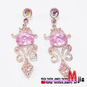 Zinc Alloy Earring with Rhinestones (b-15)