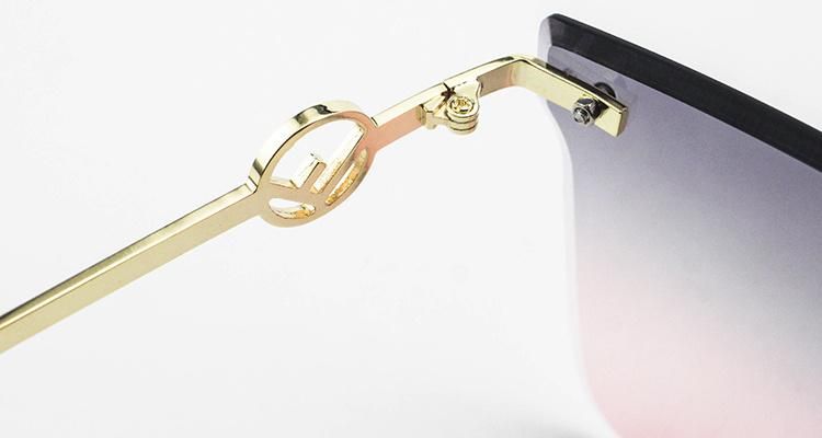 Top Flat Cool Stock Frameless Sunglasses for Women