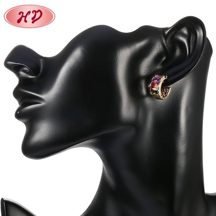 Fancy 18K Gold Plated Jewelry Factory Design Light Weight Gold Earring