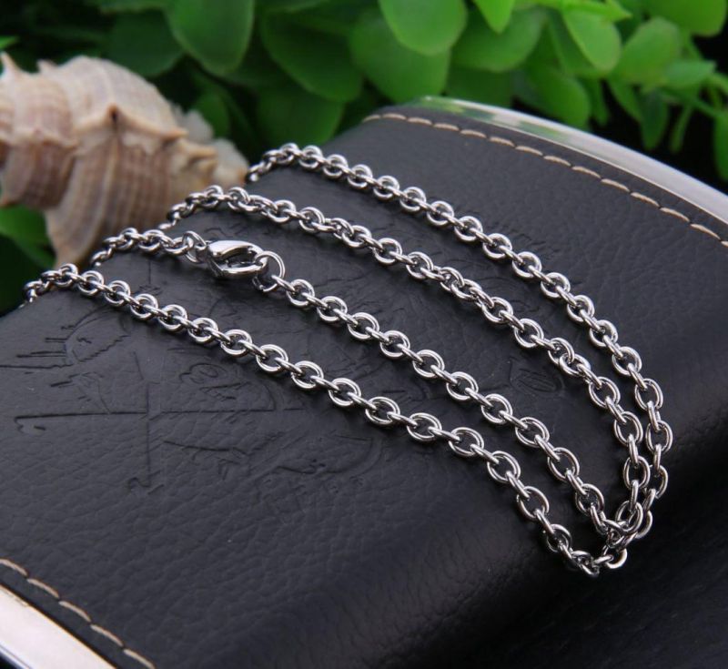 Wholesale Men Fashion Bracelet Women Anklet Stainless Steel Classic Cable Chains Necklace Jewelry